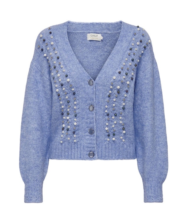 CARDIGAN CON PERLE APPLICATE ONLY