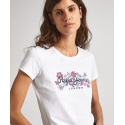 T-SHIRT CON STAMPA FLOREALE PEPE JEANS