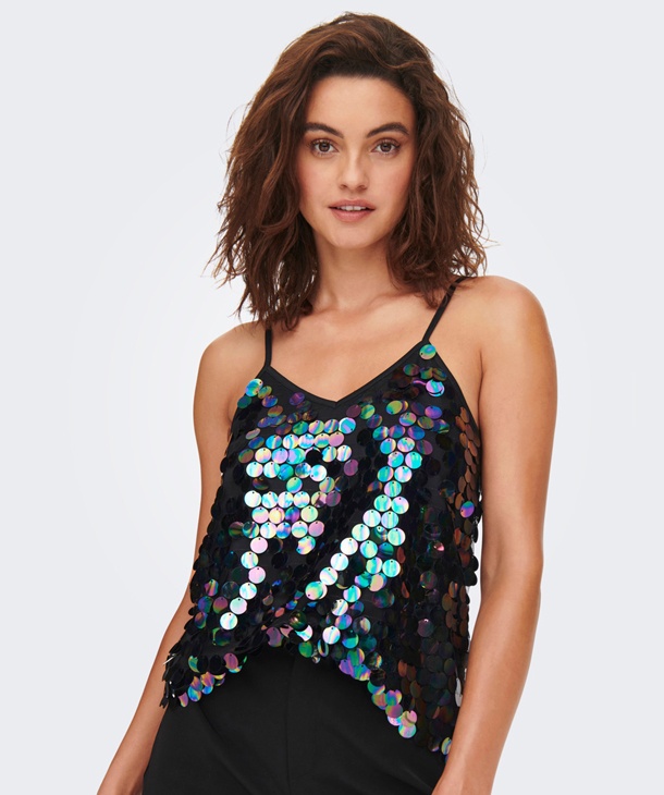 TOP PAILLETTES OVER ONLY