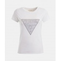 T-SHIRT LOGO CON STRASS GUESS JEANS