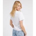 T-SHIRT LOGO FLOREALE STAMPATO GUESS JEANS