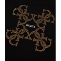 T-SHIRT STRETCH CON LOGO STRASS GUESS