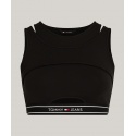 CROP TOP CON CUT OUT E LOGO TOMMY JEANS