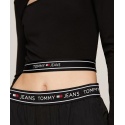 CROP TOP CON CUT OUT E NASTRO LOGO TOMMY JEANS