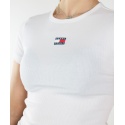 T-SHIRT A COSTE CON BADGE TOMMY JEANS